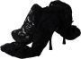 Dolce & Gabbana Zwart Taormina Lace Sokken Laarzen Schoenen Pumps - Thumbnail 4