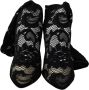 Dolce & Gabbana Zwart Taormina Lace Sokken Laarzen Schoenen Pumps - Thumbnail 5