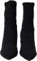 Dolce & Gabbana Zwarte Boucle Stiletto Enkellaarzen - Thumbnail 12