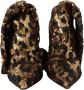 Dolce & Gabbana Gold Leopard Sequins Heels Boots Shoes Bruin Dames - Thumbnail 3