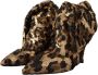 Dolce & Gabbana Gold Leopard Sequins Heels Boots Shoes Bruin Dames - Thumbnail 4