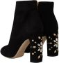 Dolce & Gabbana Hoogwaardige leren laarzen voor vrouwen Black Dames - Thumbnail 4