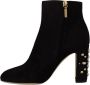 Dolce & Gabbana Hoogwaardige leren laarzen voor vrouwen Black Dames - Thumbnail 5
