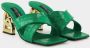 Dolce & Gabbana Chunky Sneakers Zerba Verde Leer Green Dames - Thumbnail 2
