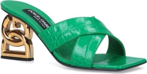 Dolce & Gabbana Heeled Mules Groen Dames