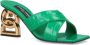 Dolce & Gabbana Chunky Sneakers Zerba Verde Leer Green Dames - Thumbnail 2