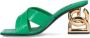Dolce & Gabbana Chunky Sneakers Zerba Verde Leer Green Dames - Thumbnail 3