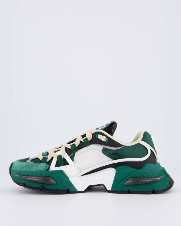 Dolce & Gabbana Heren Air Master Sneaker Groen Wit Green Heren