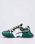 Dolce & Gabbana Groen Witte Sneakers met Verwijderbaar Logo Multicolor Heren - Thumbnail 3