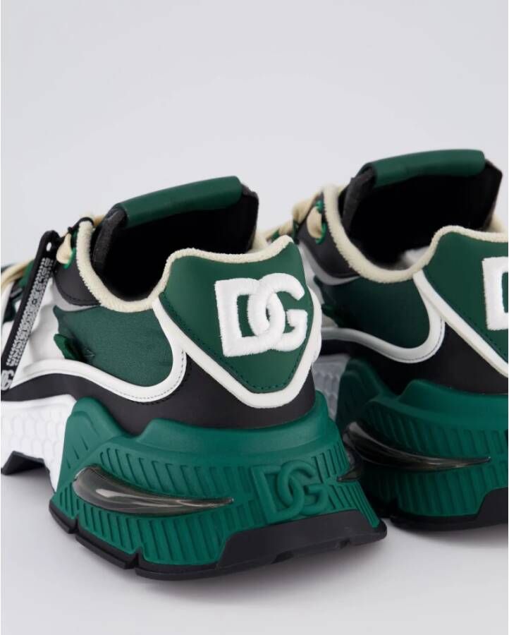 Dolce & Gabbana Heren Air Master Sneaker Groen Wit Green Heren