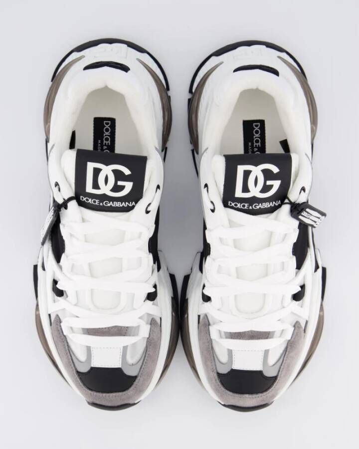 Dolce & Gabbana Heren Airmaster Sneaker Wit Zwart Multicolor Heren
