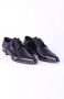 Dolce & Gabbana Zwarte Derby Schoenen met Gouden Studs Black Heren - Thumbnail 2