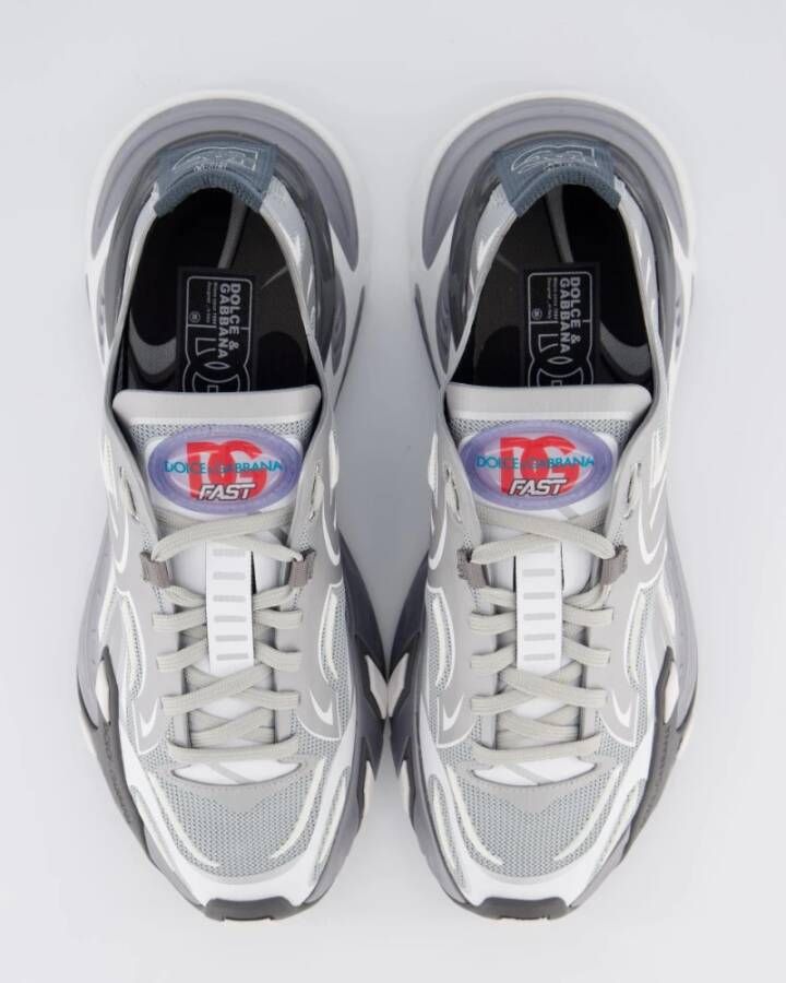 Dolce & Gabbana Mesh Fast Sneaker Gray Heren