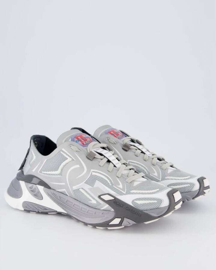 Dolce & Gabbana Mesh Fast Sneaker Gray Heren