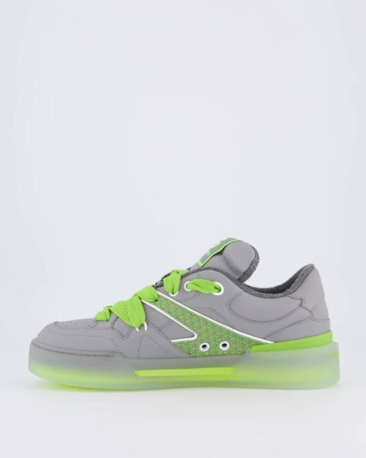 Dolce & Gabbana Heren New Roma Sneaker Grijs Groen Gray Heren