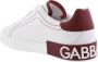 Dolce & Gabbana Heren Portofino Sneaker Wit Rood White Heren - Thumbnail 2