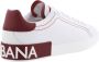 Dolce & Gabbana Heren Portofino Sneaker Wit Rood White Heren - Thumbnail 3