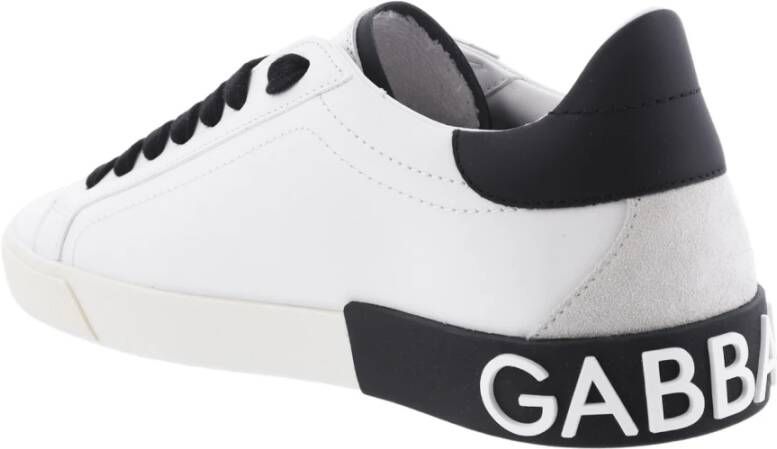 Dolce & Gabbana Portofino Vintage Sneakers White Heren