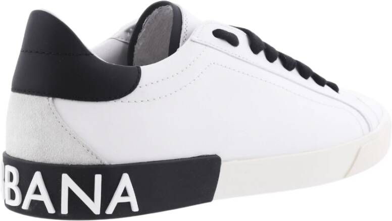 Dolce & Gabbana Portofino Vintage Sneakers White Heren