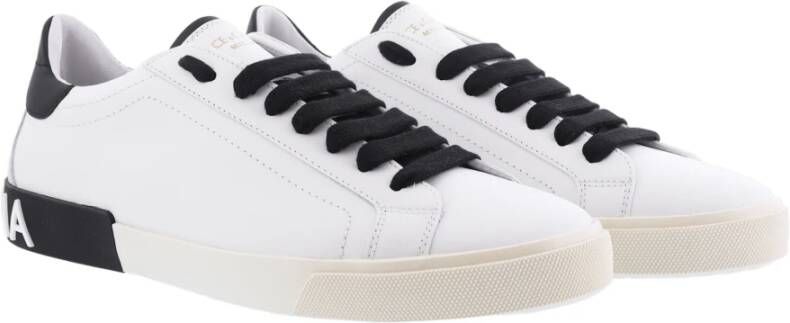Dolce & Gabbana Portofino Vintage Sneakers White Heren