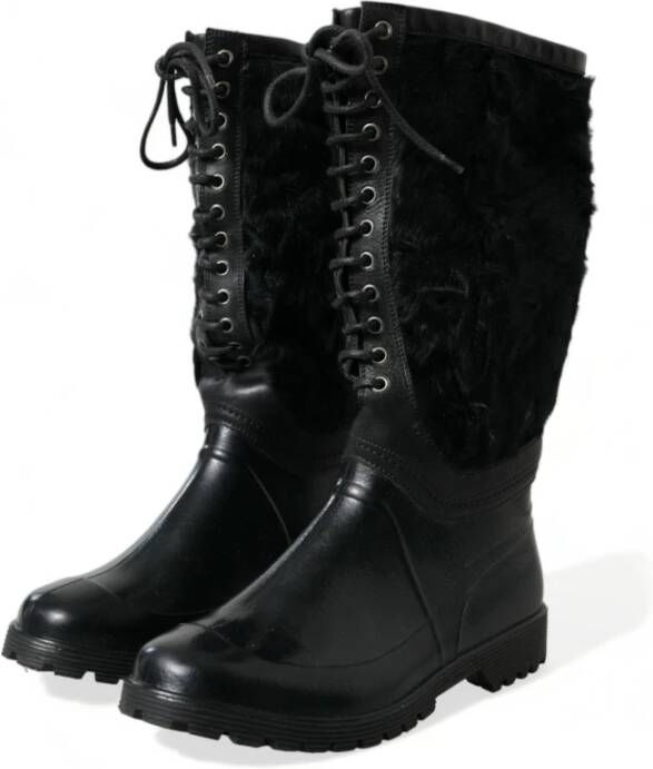 Dolce & Gabbana High Boots Black Heren