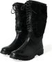 Dolce & Gabbana Luipaard Cowboy Laarzen Zwart en Grijs Black Dames - Thumbnail 4