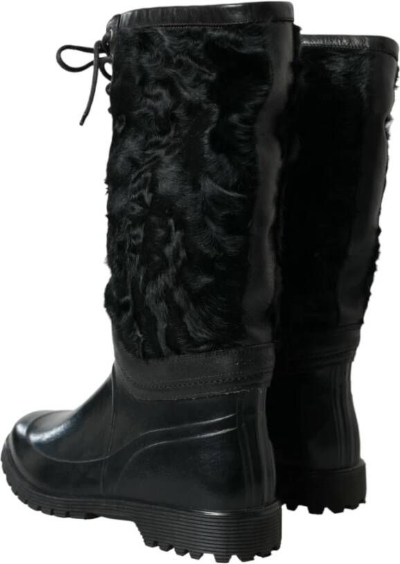 Dolce & Gabbana High Boots Black Heren