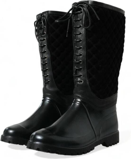 Dolce & Gabbana Rain Boots Black Heren