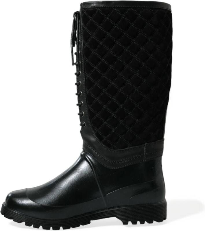 Dolce & Gabbana Rain Boots Black Heren
