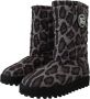 Dolce & Gabbana Leopard Gevoerde Laarzen tot Halverwege de Kuit Gray - Thumbnail 6