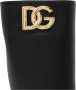 Dolce & Gabbana Leren laarzen met goudkleurige logohardware Black Dames - Thumbnail 6