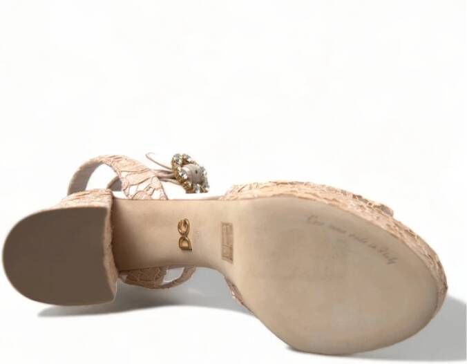 Dolce & Gabbana High Heel Sandals Beige Dames