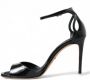 Dolce & Gabbana Zwarte Leren Hoge Hak Sandalen Black Dames - Thumbnail 5
