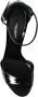 Dolce & Gabbana Zwarte Leren Hoge Hak Sandalen Black Dames - Thumbnail 8