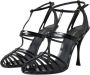 Dolce & Gabbana Zwarte Stiletto Sandalen met Hak Black Dames - Thumbnail 10