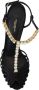 Dolce & Gabbana Zwarte Satijnen T-Strap Sandalen met Kristalversiering Black Dames - Thumbnail 7