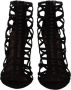 Dolce & Gabbana Zwarte Leren Hakken Sandalen met Rits Black Dames - Thumbnail 2