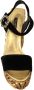 Dolce & Gabbana Black Gold Baroque Velvet Heels Crystal Shoes Zwart Dames - Thumbnail 3