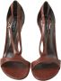 Dolce & Gabbana Bruin Leren Strappy Hakken Sandalen Brown Dames - Thumbnail 11