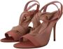 Dolce & Gabbana Roze Tule stretch enkelbandje sandalen schoenen - Thumbnail 2