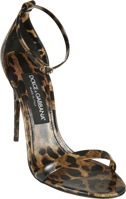 Dolce & Gabbana High Heel Sandals Bruin Dames