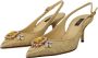 Dolce & Gabbana Gouden Kristal Slingback Hakken Multicolor Dames - Thumbnail 9