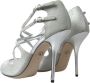 Dolce & Gabbana Zilveren Glanzende Sandalen Pumps Schoenen Gray Dames - Thumbnail 7
