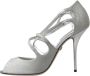 Dolce & Gabbana High Heel Sandals Gray Dames - Thumbnail 7