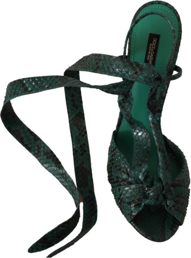 Dolce & Gabbana High Heel Sandals Green Dames