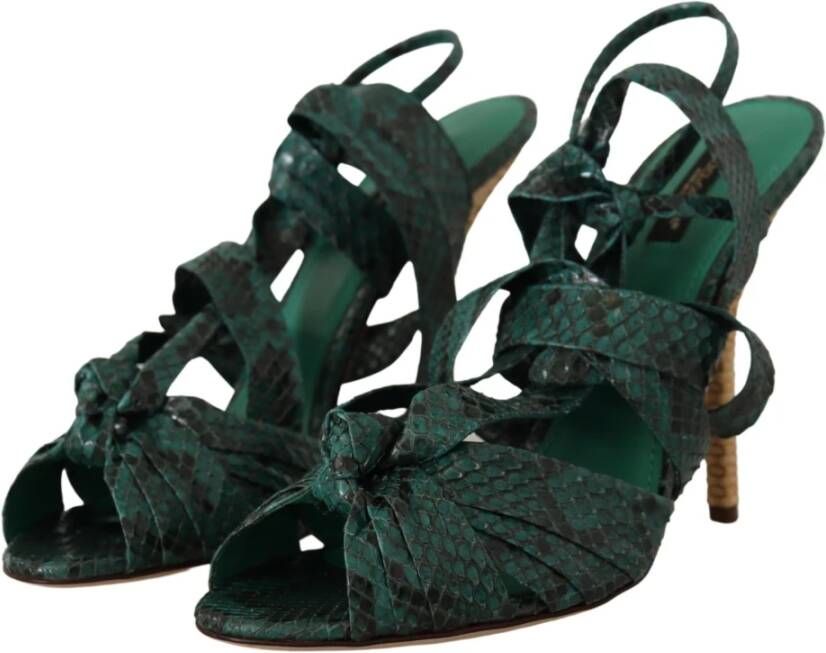 Dolce & Gabbana High Heel Sandals Green Dames