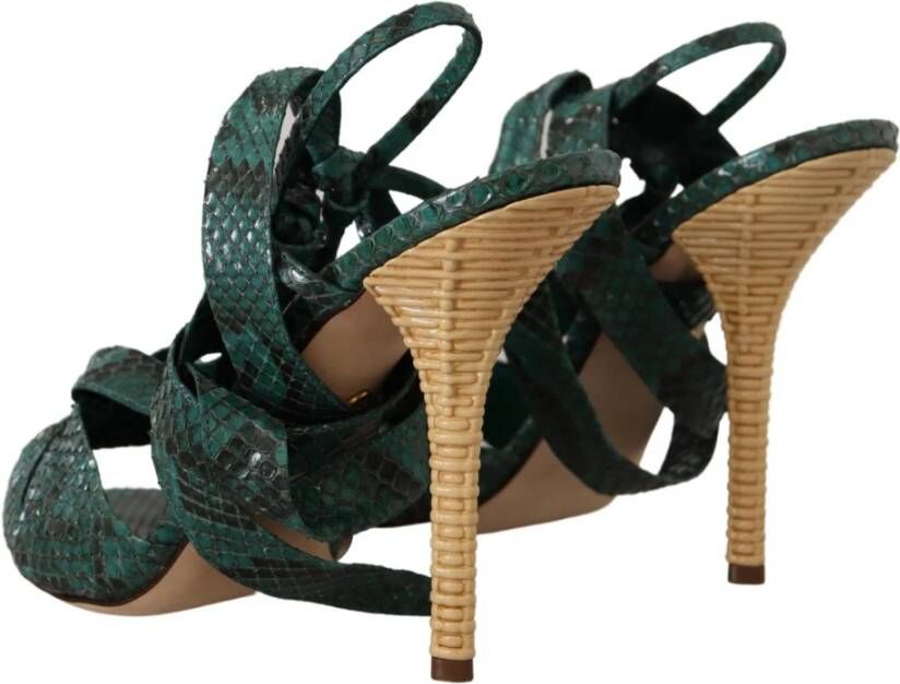 Dolce & Gabbana High Heel Sandals Green Dames