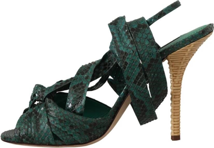 Dolce & Gabbana High Heel Sandals Green Dames