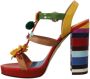 Dolce & Gabbana Multicolor Crystals Ankle Strap Heels Sandals Shoes Meerkleurig Dames - Thumbnail 5