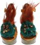 Dolce & Gabbana Multicolor Kristal Enkelband Plateau Sandalen Multicolor Dames - Thumbnail 2